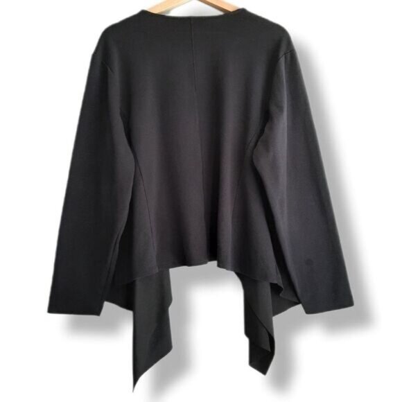 JOE FRESH Mixed Media Open Front Waterfall Cardigan Sz 3X Flawed - Picture 2 of 12